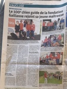 Notre soutien à la fondation Gaillanne dans la presse: